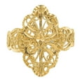 thumbnail image 5 of Finest Gold 14K Yellow Gold Diamond-Cut Filigree Ring - Size 6, 5 of 6