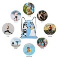 thumbnail image 6 of Netaao Bluey for Drawstring Backpack Bag Sport Gym Sackpackfor Sports, Gym, Travel, Swimming, Beach-Medium, 6 of 6