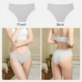 thumbnail image 2 of AWAYTR Women Seamless Underwear Ice Silk Bikini No Show Invisibles Panties Wavy Sides Breathable Hipster Panties 7 Pack S-XL, 2 of 9