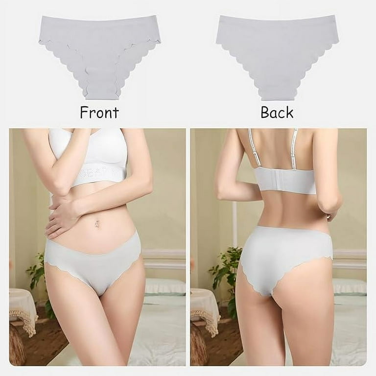 LEVAO Women Seamless Underwear No Show Ice Silk Bikini Breathable