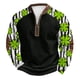 thumbnail image 1 of Blusas y camisas de manga larga con cuello redondo Sudadera con capucha de cuello redondo para hombre Jersey estampado Top de manga larga Blusa de poliéster para hombre, 1 of 2