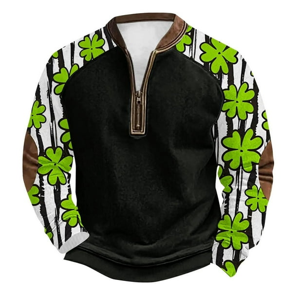 Blusas y camisas de manga larga con cuello redondo Sudadera con capucha de cuello redondo para hombre Jersey estampado Top de manga larga Blusa de poliéster para hombre