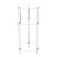 thumbnail image 2 of Mesa auxiliar de acrílico transparente, escritorio de almacenamiento simple, mueble de noche, mesa auxiliar redonda pequeña compacta para mesita de, 2 of 9