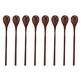 thumbnail image 2 of Wooden Spoons, Strong Durable Wooden Coffee Spoon Easy Cleaning  Delicate Fine Workmanship Safe  Long Handle  for Plate Decoration for Mixing, 2 of 8