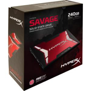 global dæmning Omgivelser Kingston HyperX Savage 240GB SSD SATA 3 2.5 (7mm height) Solid State Drive  Bundle Kit (SHSS3B7A/240G) - Walmart.com