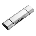 thumbnail image 1 of Cateissary Lector de tarjetas 5 en 1 con dispositivo de lectura de tarjetas USB tipo c, teléfono de computadora, adaptador de lector de aleación de Estaciones de acoplamiento para portátiles No.02, 1 of 6