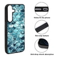 thumbnail image 2 of WIRESTER Shockproof Soft Rubber Cover Case for Samsung Galaxy S25 6.2" 2025, Mermaid Scales Blue Wave, 2 of 5
