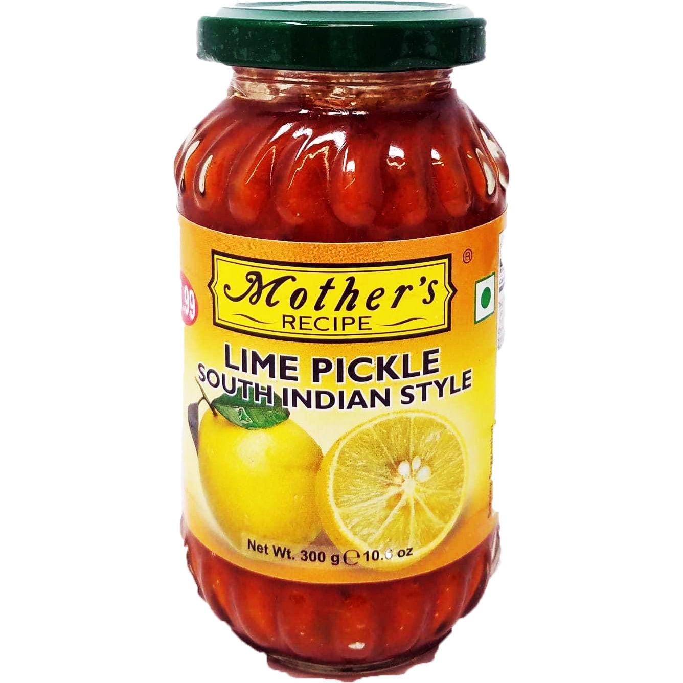 Mother's Recipe Lime Pickle South Indian Style - 300 Gm (10.6 Oz)