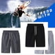 thumbnail image 4 of Bañador para hombre, pantalones cortos para natación, running, gimnasio, tabla de surf, bañadores, ropa de playa, verano, L, negro, 4 of 5