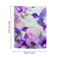 thumbnail image 3 of ZFLMY Hummingbirds Flowers Tapestry Wall Art for Home Decoration 30*40in, 3 of 5