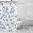 thumbnail image 2 of Yayeee Shower Curtain with Hooks 72"x72" Waterproof Fabric Bathroom Hanging Decor, Forget Me Not, 2 of 5