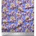 thumbnail image 1 of Soimoi Viscose Chiffon Fabric Insect,Pansy & Yellow Flower Floral Fabric Prints By Yard 42 Inch Wide, 1 of 1