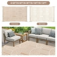 thumbnail image 4 of Moynesa Large Outdoor Rugs for Patio 9x12,RV Area Rugs for Outsides Camper Waterproof, Reversible Portable Plastic Straw Proch Carpet for Backyard Picnic Balcony Deck, Khaki, 4 of 8