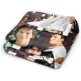 thumbnail image 5 of Patrick Swayze Collage Blanket Flannel Soft Throw Blankets for Bedroom Livingroom Sofa Home 60""X50"", Black, 5 of 6