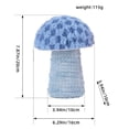 thumbnail image 6 of Michellecmm  Cute Mushroom Statue Fuzzy Kawaii Plush Mushroom Toy Figurine, 6 of 6