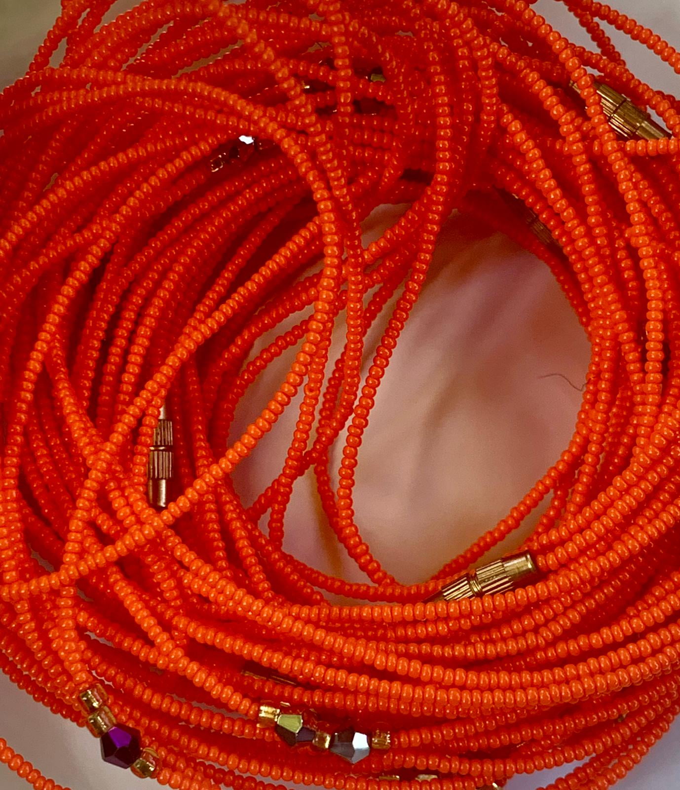 Rare South African Waist Beads with Screws Removable II(Micro Beads