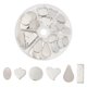 thumbnail image 1 of Handicrafters' pick Stainless Steel Charms For Handmade Jewelry 4 Shapes Round Heart Teardrop Square, 1 of 4