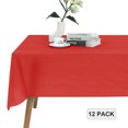 thumbnail image 2 of 6 Pack Pink Polka Dots Disposable Plastic Table Cloth Rectangle Table... 2 of 12