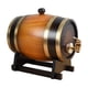 thumbnail image 1 of Barril de vino con soporte, dispensador de barril, contenedor de almacenamiento de cerveza de madera, barril de vino de madera con grifo para , 1L, 1 of 9