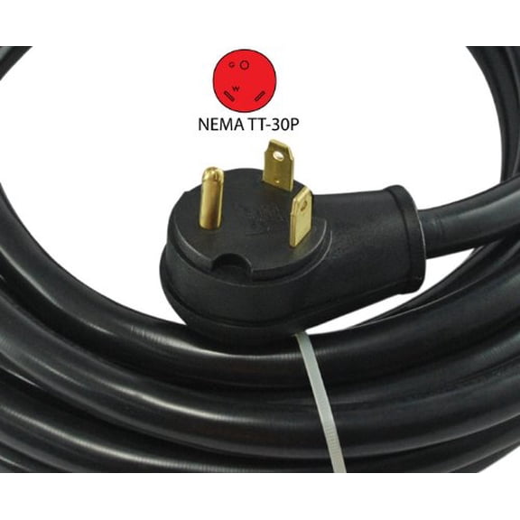 Conntek 14364, 30 Amp RV Extension Cord, Black (50-Feet)