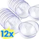 thumbnail image 2 of Bolas de adorno navideñas de 5 a 10 cm, bolas huecas transparentes de plástico rellenables para manualidades, decoraciones colgantes para árboles de Navidad y fiestas de bodas, 2 of 5