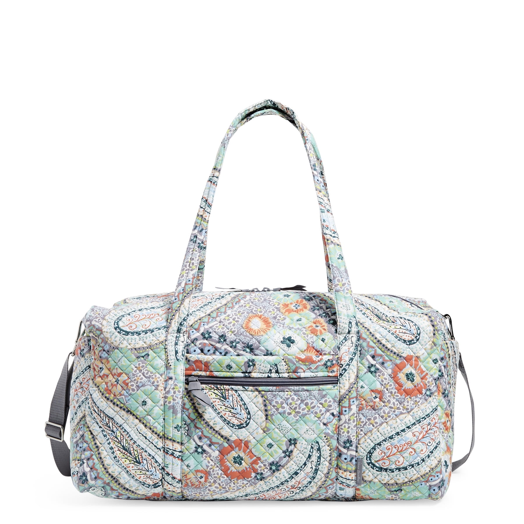 Vera Bradley Women's Recycled Cotton Large Travel Duffel Bag Citrus