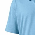 thumbnail image 4 of Ceisia Men's Checkered Short Sleeve Polo Shirt With Chest Pocket Sky Blue XXL Gift, 4 of 6