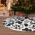 thumbnail image 6 of Lsque Cow Print Christmas Tree Skirt, Tree Skirt with Ties or Velcro, Perfect for Holiday Decorations, Halloween, and New Year-30", 6 of 7