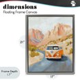 thumbnail image 4 of Stupell Industries Modern Van Life Desert Canyon Gray Floating Frame Canvas Art, 17 x 21, by The Prints Vibe, 4 of 8