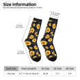 thumbnail image 2 of Fotbe Royal Blue Plaid Sunflower Calcetas Largas con Estampado para Hombre y Mujer – Calcetas de Compresión Transpirables y Elásticas, Viajar y Uso Diario Talla 5-11, 2 of 6