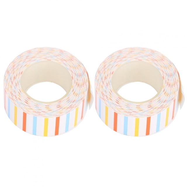 Print Label Tape Label Tape Labeling Machine Tape 2Pcs Print Label Tape Cute Ribbon Thermal Paper For KINGJIM/TEPRA LR5C LabelerEQT009