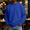 thumbnail image 2 of GrmtClth Men's Crewneck Sweatshirt Long Sleeve Fall Pullover Tops Loose Fit Athletic Comfy Basic Shirts Lightweigt All Season S, 2 of 10