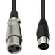 thumbnail image 4 of Cable de audio DIN de 5 pines a XLR de 3 pines para conectar instrumentos musicales o cables con MIDI o XLR. DIN 5P macho a XLR hembra. p20241126109, 4 of 5