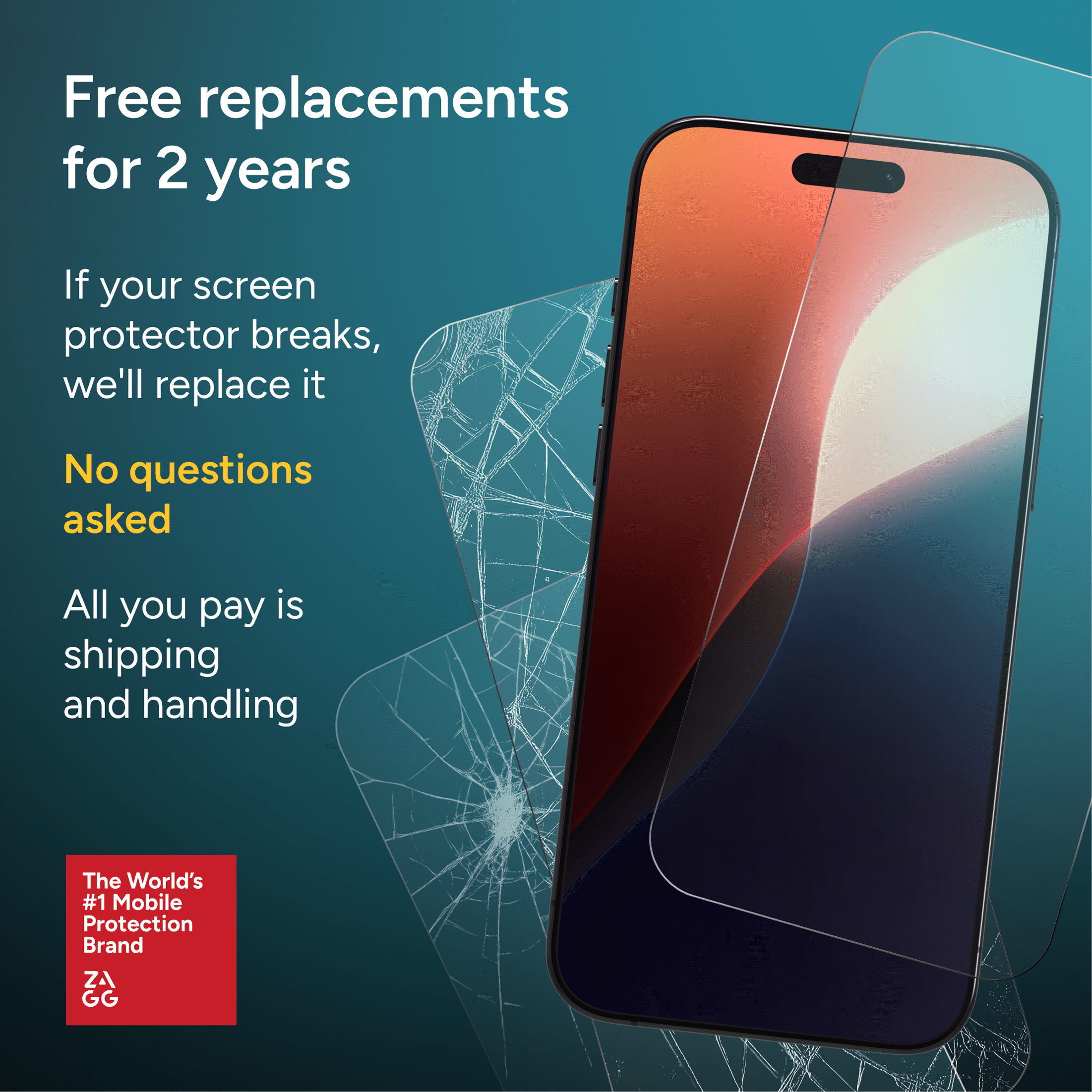 ZAGG InvisibleShield Glass Screen Protector with Privacy Filter for Apple iPhone 18 Pro Max with PerfectFit™ Installation, 3x Stronger Glass, Impact & Scratch Protection