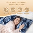 thumbnail image 3 of Naloa Tropical Leaves Super Soft 20x60 Body Pillow Case,Long Side Hidden Zipper（PILLOWS ARE NOT INCLUDED）, 3 of 6