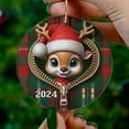 thumbnail image 4 of MXTPOV 2024 New Ornaments for Christmas Tree, Cute Deer Christmas Tree Decorations, Christmas Decorations Hanging, Christmas Ornaments for Party Car Home Decor, 4 of 4