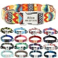 Custom Large Dog Collar Cute Print Personalized Pet Collar Nylon Puppy