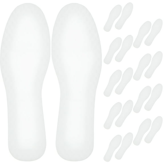 TELOLY 20 Pairs Thin Shoe Insoles Breathable Cushion Pad for Women Men