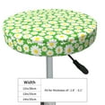 thumbnail image 4 of KLL Daisies Flowers Round Bar Chair Cushion Cover 14 inch ,Bar Stool Protector with Elastic, Soft Washable, 4 of 6