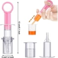 thumbnail image 2 of 2 Pieces Baby Oral Feeding Syringe Baby Liquid Feeder Dispenser With Pacifier Head Suitable For Infants Newborns (blue And Pink), 2 of 5