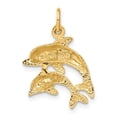 thumbnail image 2 of Auriga Fine Jewelry 10K Yellow Gold Dolphin Charm for Women, 2 of 6