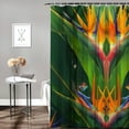 thumbnail image 2 of Orinice Tropical Bird of Paradise Shower Curtains Sets,Decor Shower Curtain Partition for Bathroom Bathtub With12 Hooks 69x72, 2 of 7