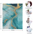 thumbnail image 4 of Blue Gold Marble Pattern Blanket,Comfortable Soft Flannel Throw Blanket,All Season,Warm Lightweight Blankets for Sofa Bed Couch Living Room Chair,30"x40", 4 of 4
