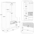 thumbnail image 3 of Kselythan Hall Tree with Storage Bench, 3 In 1 Entryway Bench with Coat Rack and Shelf, Hall Tree with Flip-Up Bench for Entryway Hallway, 3 of 7