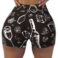 thumbnail image 2 of Fotbe Wine Seamless Shorts Sin Costuras – Shorts Deportivos de Cintura Alta para Mujer, Elásticos para Gimnasio, Yoga, Running o Ciclismo-Small, 2 of 8