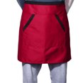thumbnail image 3 of CRAFTHROU Server Short Apron with Pockets Unisex Waist Apron Washable Oil Resistance 1Pcs, 3 of 7