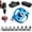 Blue, variant on Self Centering Doweling Jig  Precision Drill Guide for Flawless Woodworking Joints 2/3/4/5/6/7/8/9/10mm, Handheld Jig, Flawless Woodworking Joints for Shelf Building, Joinery & Diy Home
