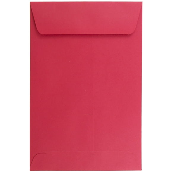 JAM Paper 6 x 9 Catalog Envelopes, Red, 10/Pack