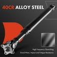 thumbnail image 2 of A-Premium Rear Complete Drive Shaft Prop Shaft Driveshaft Assembly Compatible with Toyota 4Runner 2003 2004 2005 2006 2007 2008 2009 4.0L, 4WD, Replace# 37110-6A440, 2 of 8