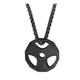 thumbnail image 2 of Collar Con Dije Disco Pesa Cadena Acero Inoxidable Negro, 2 of 5